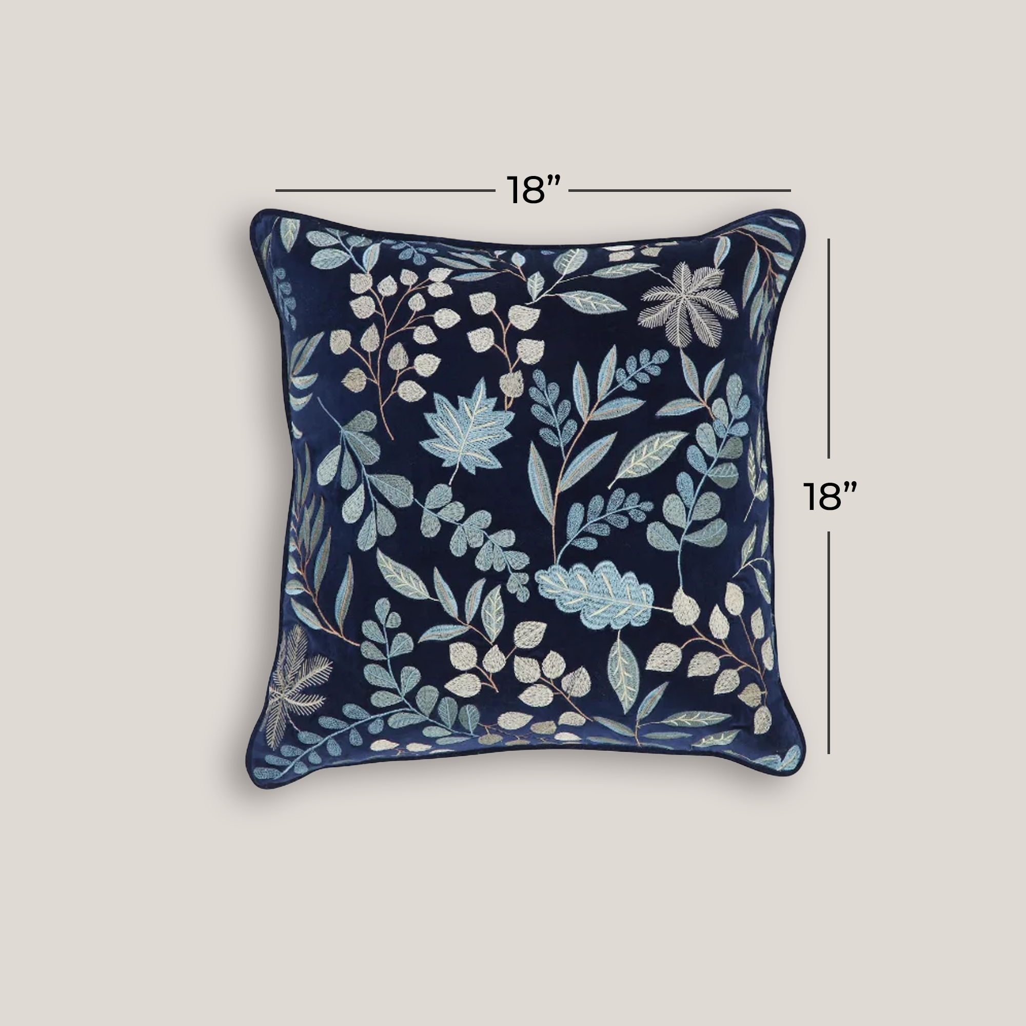 FOREST-LEAF-CUSHION-COVER-–-NAVY-BLUE-blue