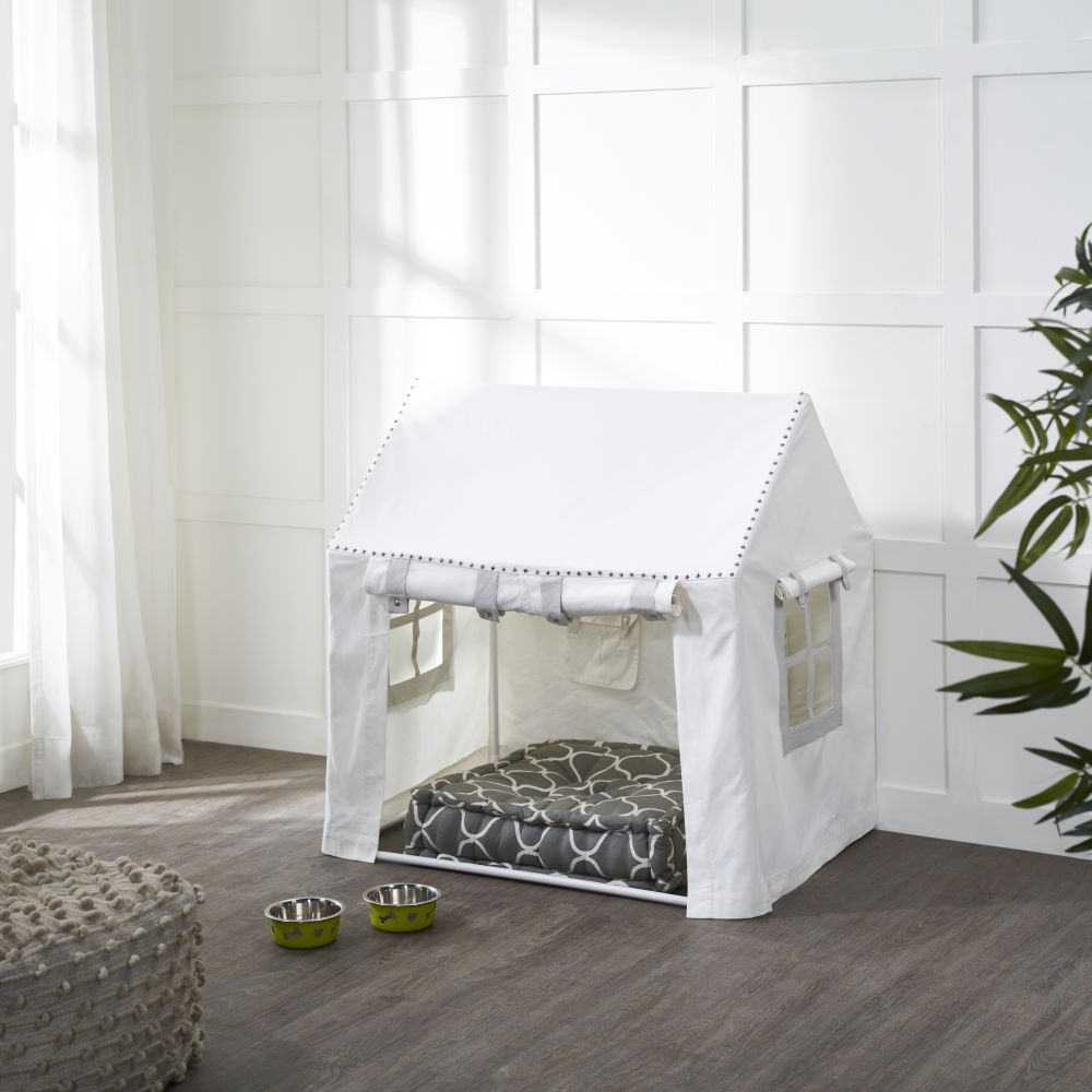 STAR STUDED PET HOUSE-IVORY - The home studio